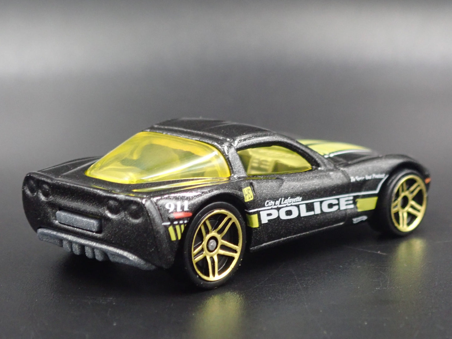 2005-2013 CHEVY CHEVROLET CORVETTE C6 POLICE BLACK 1:64 SCALE DIECAST MODEL CAR