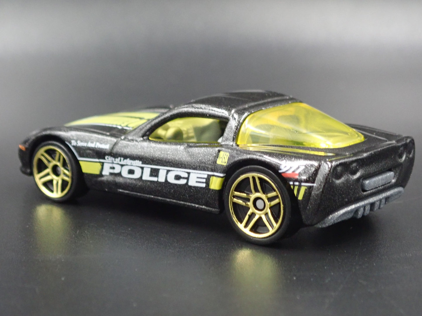2005-2013 CHEVY CHEVROLET CORVETTE C6 POLICE BLACK 1:64 SCALE DIECAST MODEL CAR