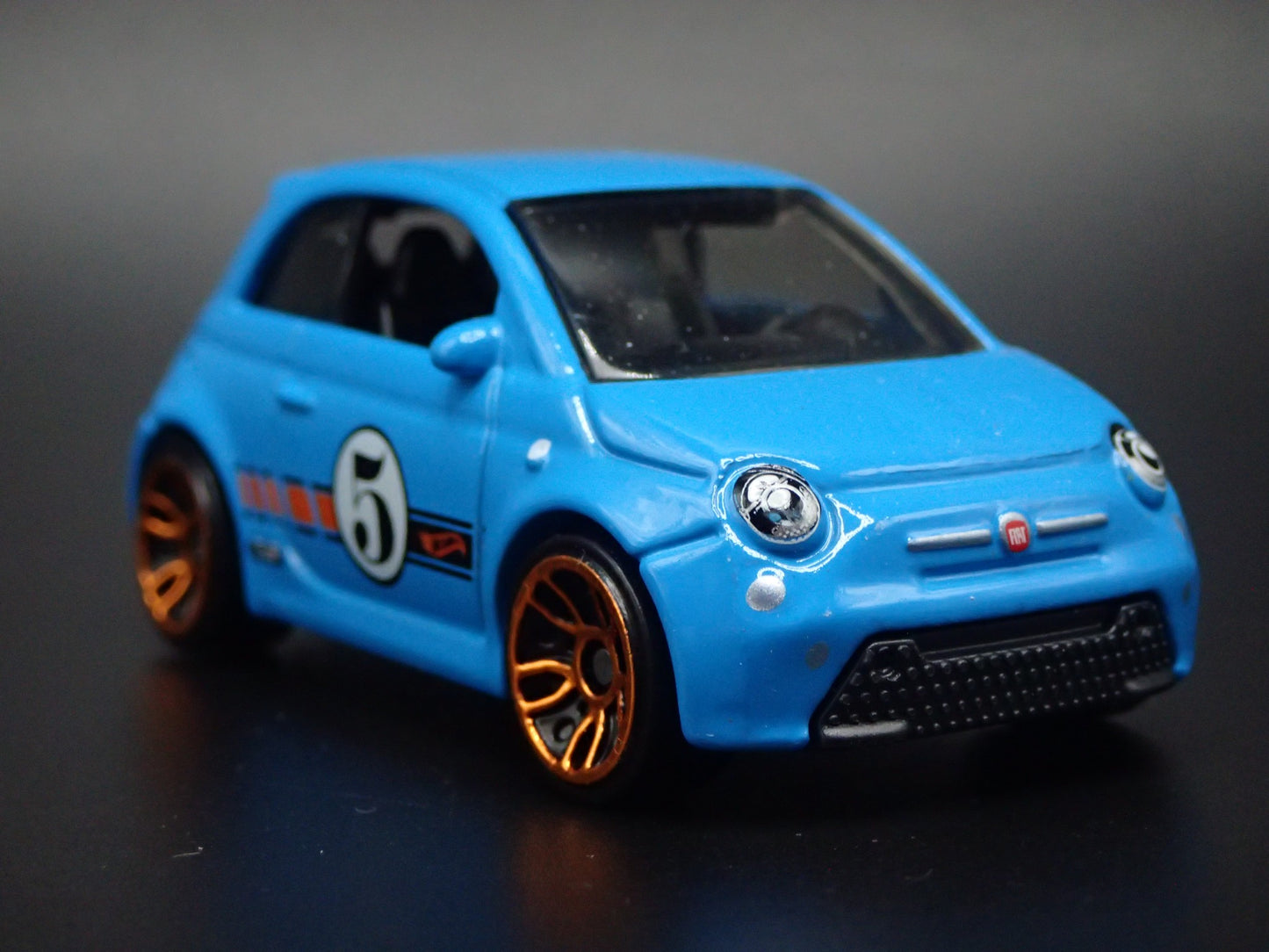 2020-2025 FIAT 500E 2 TWO DOOR BLUE 1/64 SCALE COLLECTIBLE DIECAST MODEL CAR