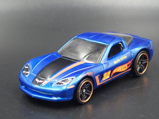 2005-2013 CHEVY CHEVROLET CORVETTE C6 BLUE 1:64 SCALE DIORAMA DIECAST MODEL CAR