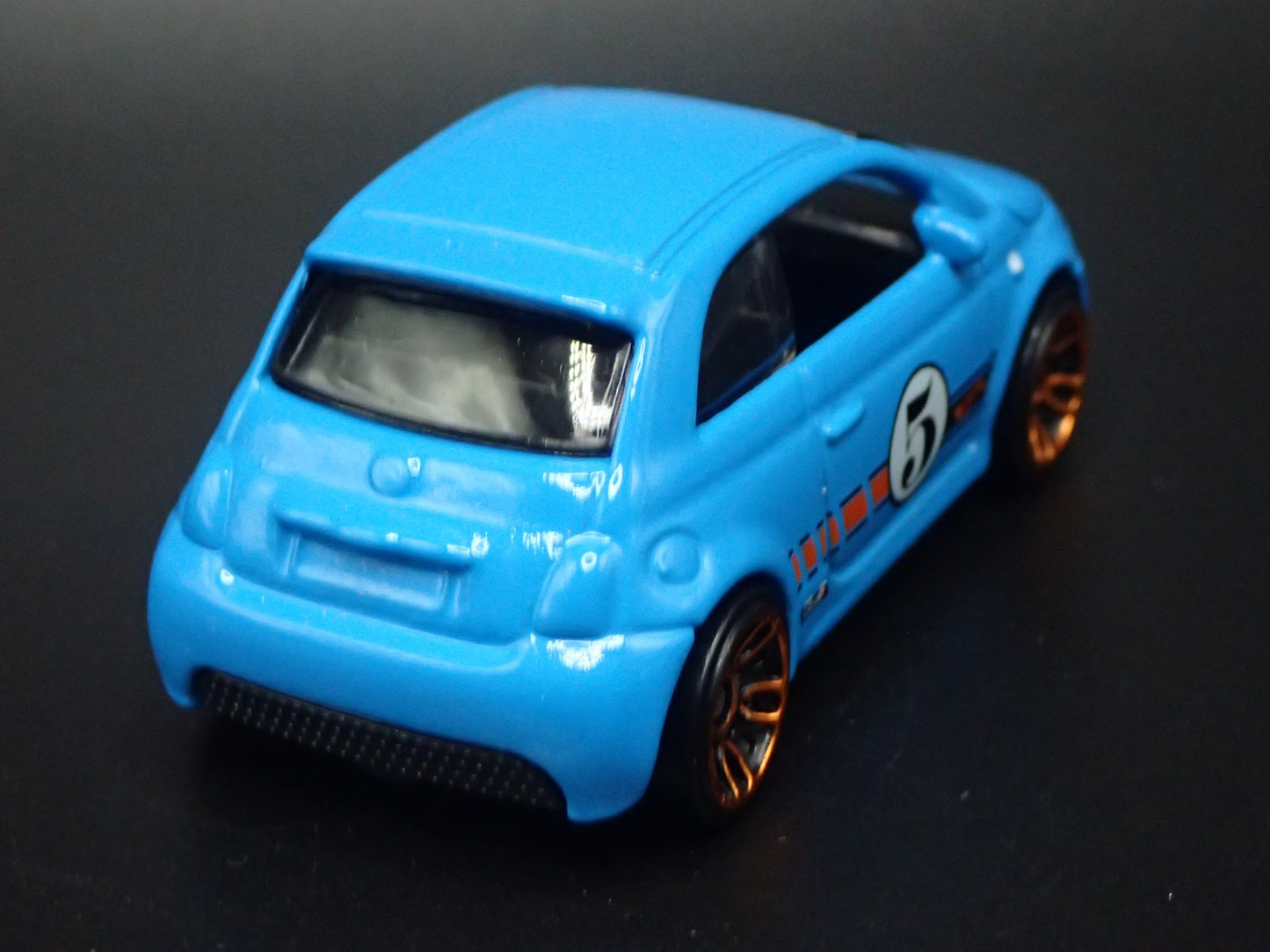 2020-2025 FIAT 500E 2 TWO DOOR BLUE 1/64 SCALE COLLECTIBLE DIECAST MODEL CAR