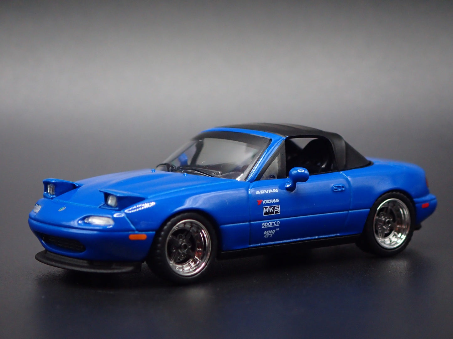 1989-1997 MAZDA MX5 MIATA CONVERTIBLE NA BLUE 1:64 SCALE DIECAST MODEL CAR