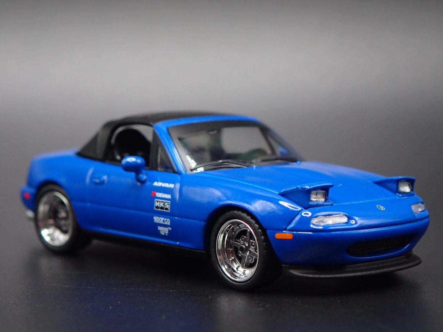 1989-1997 MAZDA MX5 MIATA CONVERTIBLE NA BLUE 1:64 SCALE DIECAST MODEL CAR