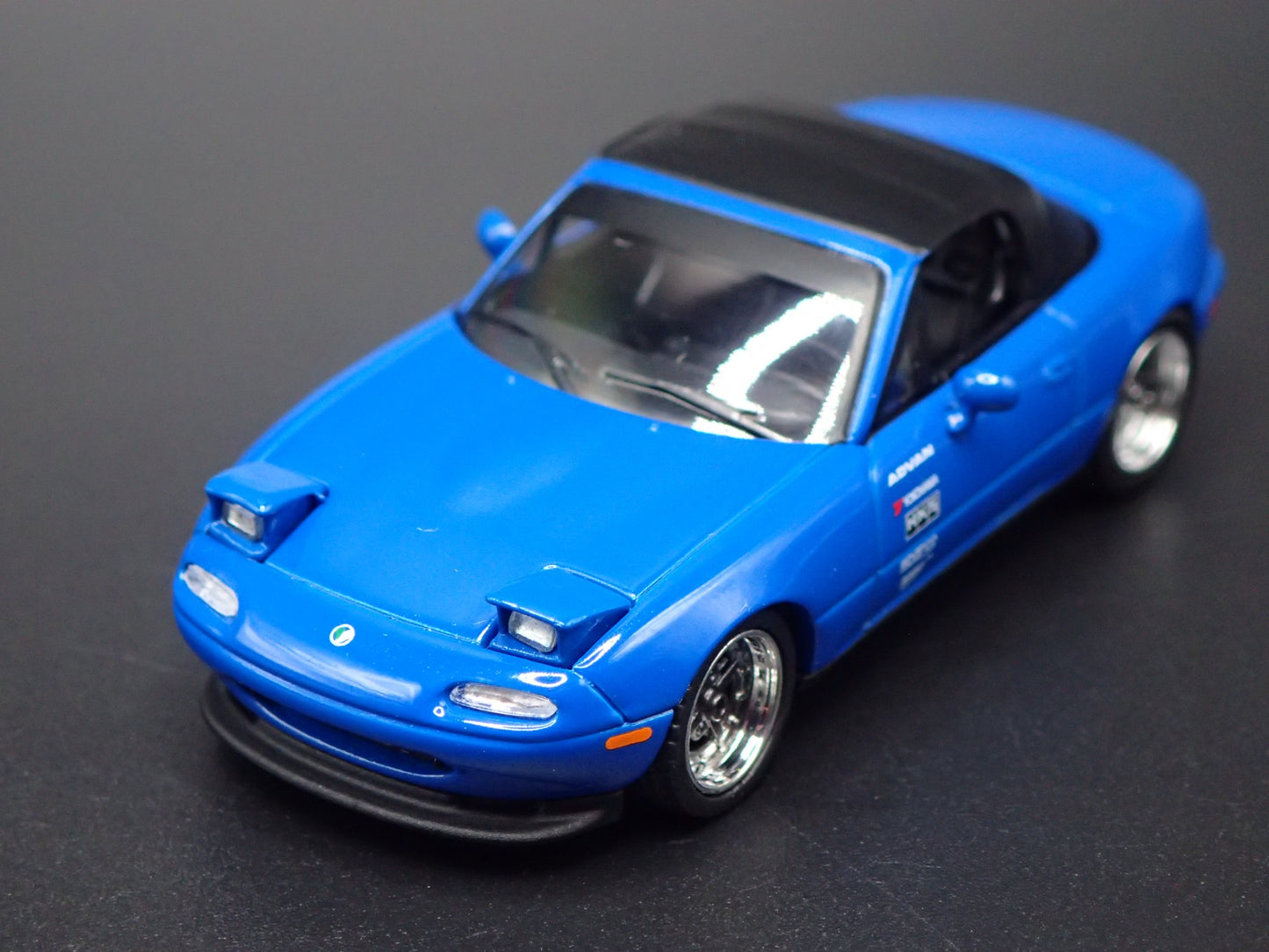 1989-1997 MAZDA MX5 MIATA CONVERTIBLE NA BLUE 1:64 SCALE DIECAST MODEL CAR
