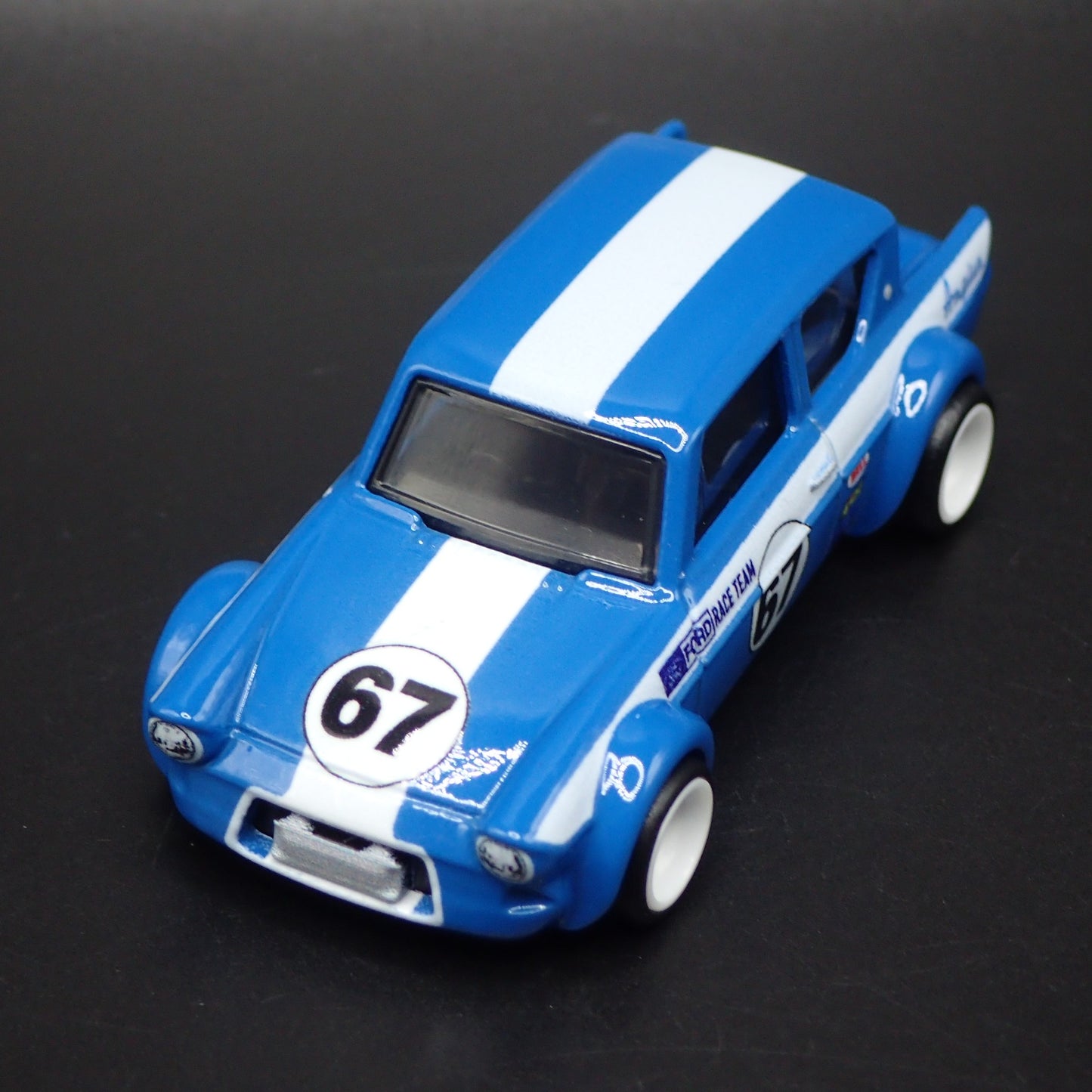 1967 67 FORD ANGLIA RACE CAR 1:64 SCALE COLLECTIBLE DIORAMA DIECAST MODEL CAR