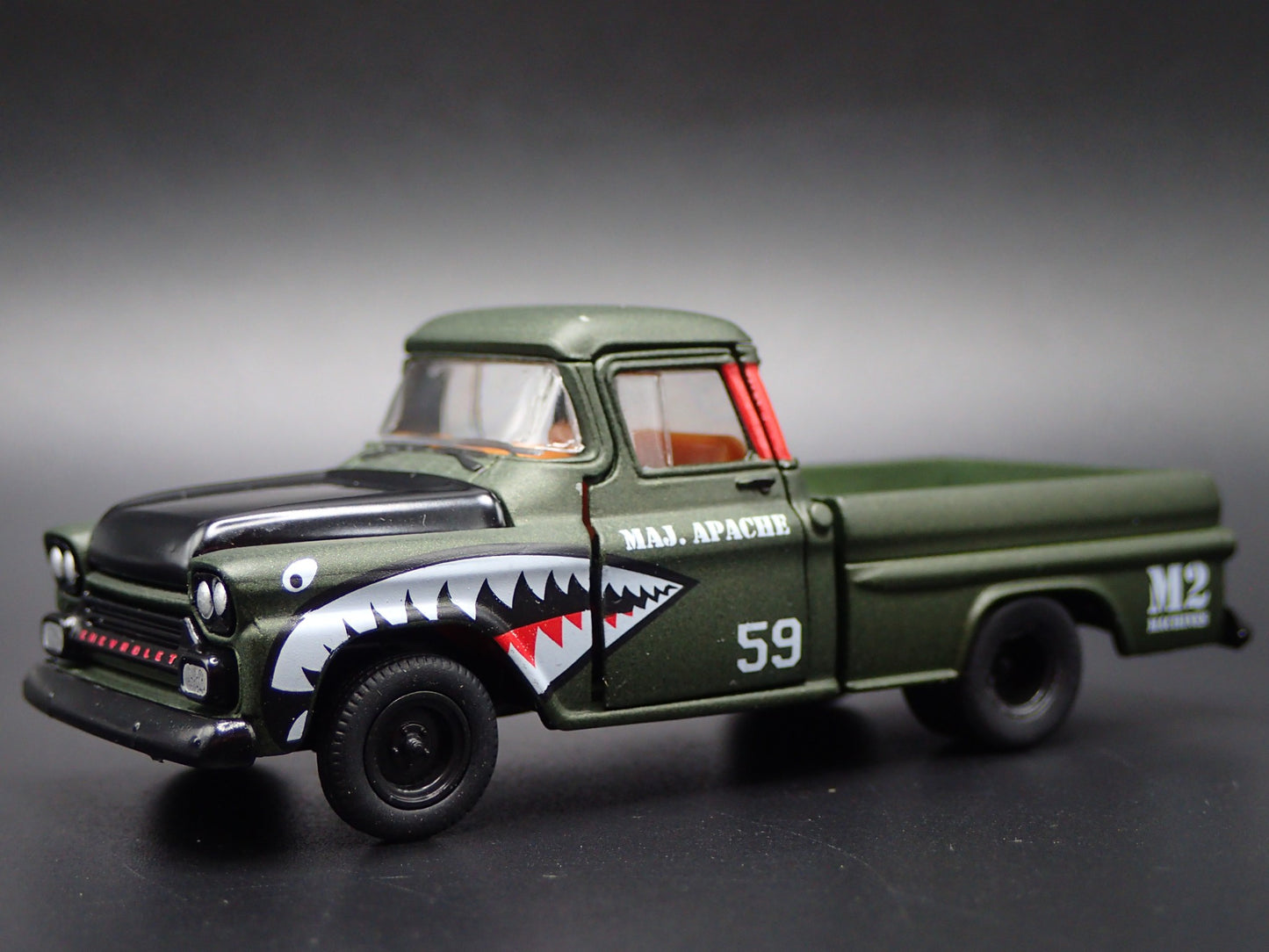 1959 59 CHEVY CHEVROLET APACHE FLEETLINE TRUCK 1:64 SCALE DIECAST MODEL CAR