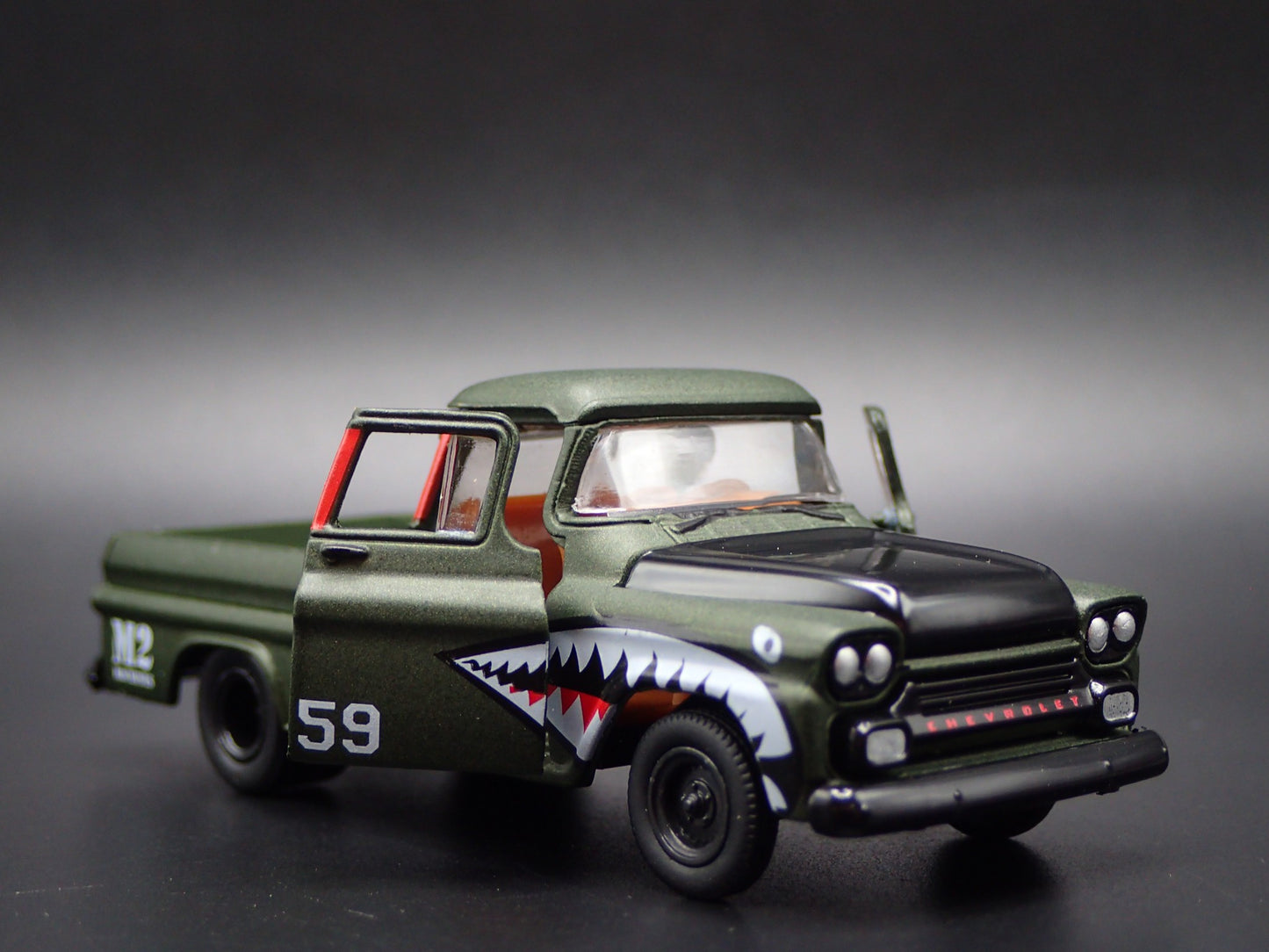 1959 59 CHEVY CHEVROLET APACHE FLEETLINE TRUCK 1:64 SCALE DIECAST MODEL CAR