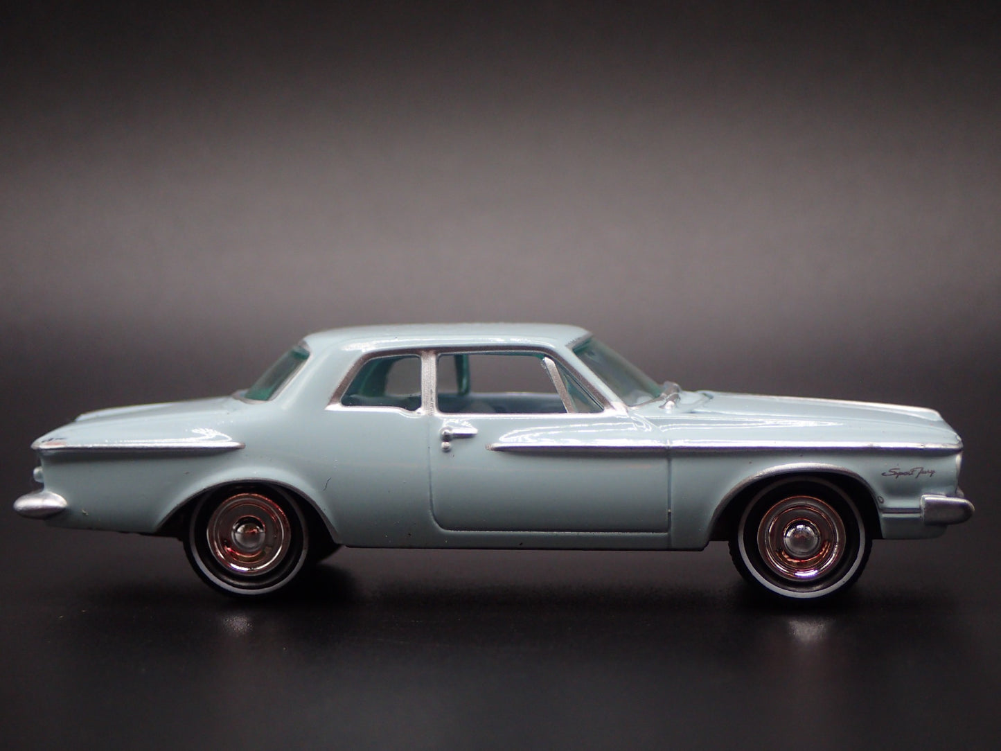 1962 62 PLYMOUTH SPORT FURY 1/64 SCALE COLLECTIBLE DIORAMA DIECAST MODEL CAR