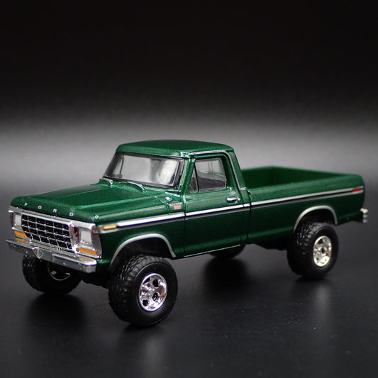 1979 79 FORD F350 4X4 LONG BED PICKUP TRUCK 1/64 SCALE DIORAMA DIECAST MODEL CAR