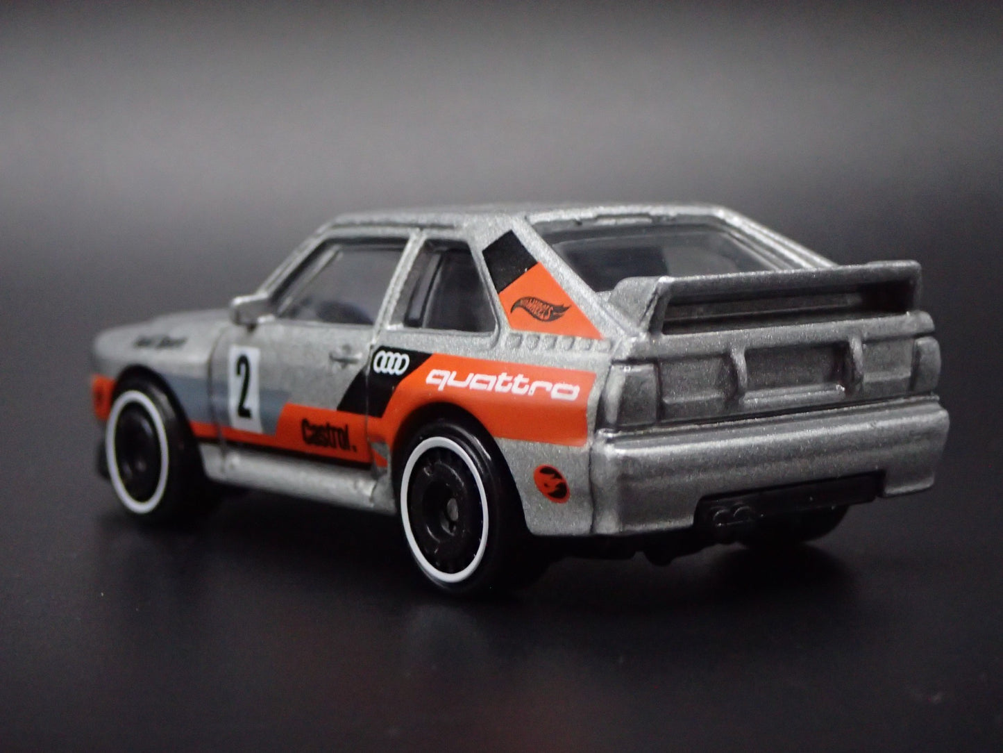1980-1991 AUDI SPORT QUATTRO SILVER 1:64 SCALE COLLECTIBLE DIECAST MODEL CAR