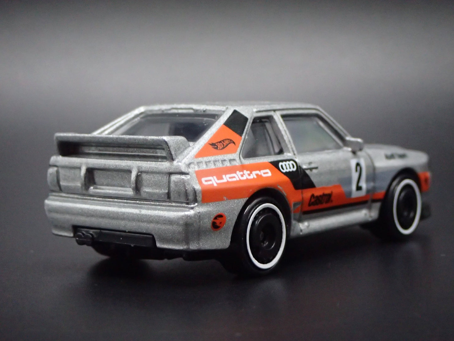 1980-1991 AUDI SPORT QUATTRO SILVER 1:64 SCALE COLLECTIBLE DIECAST MODEL CAR