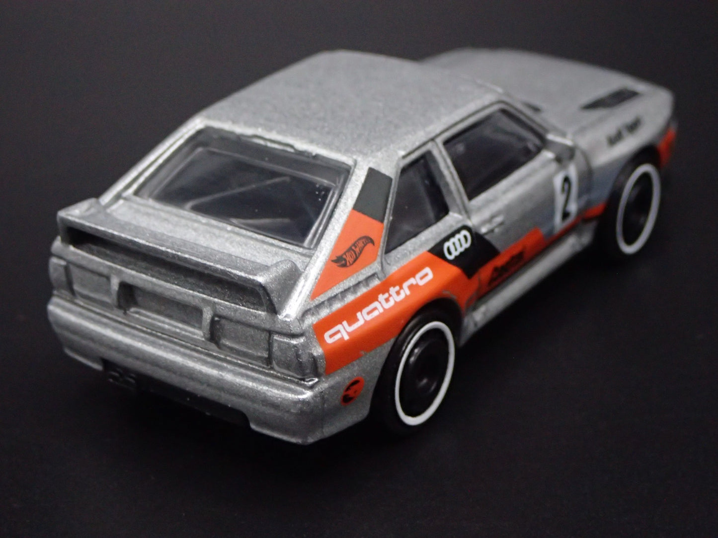 1980-1991 AUDI SPORT QUATTRO SILVER 1:64 SCALE COLLECTIBLE DIECAST MODEL CAR
