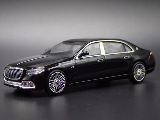 2021-2025 MERCEDES MAYBACH S 680 BLACK 1:64 SCALE DIORAMA DIECAST MODEL CAR