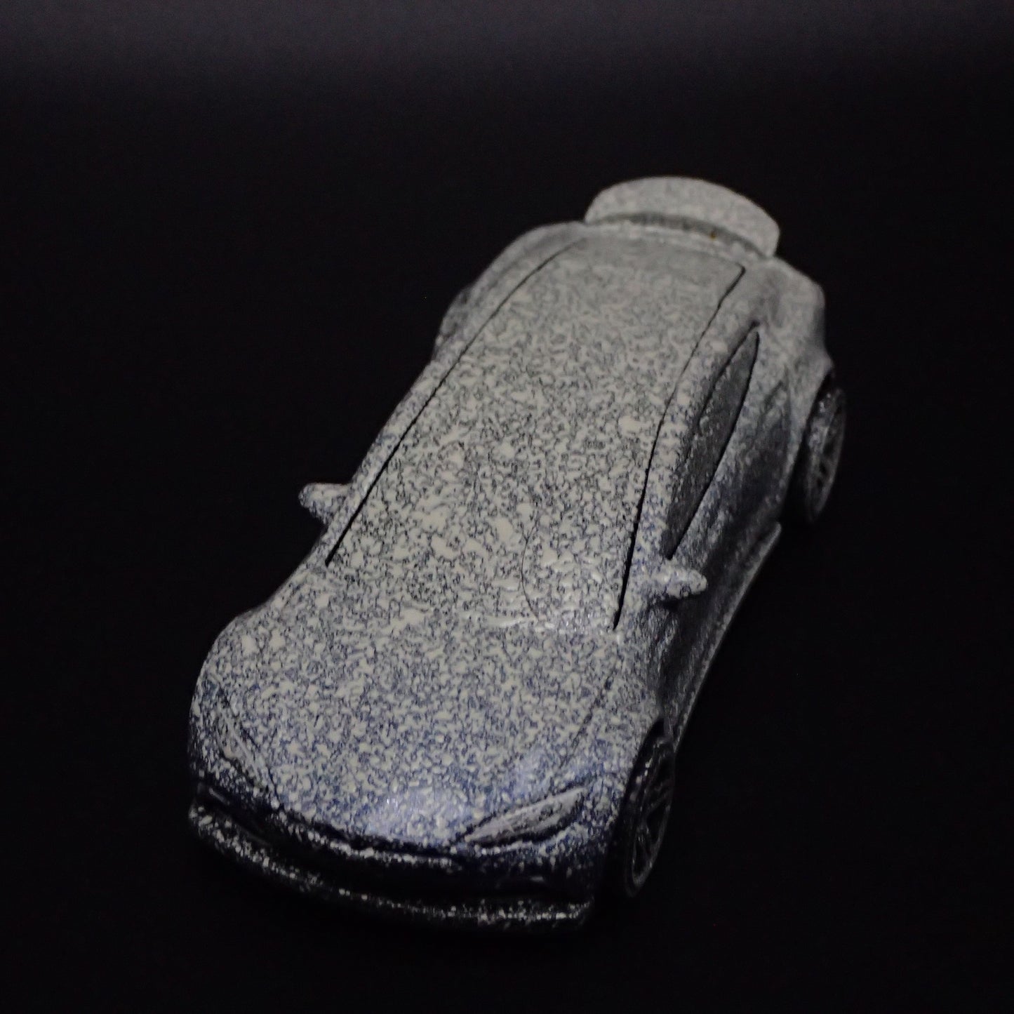 2012-2016 TESLA MODEL S ABANDONED BLUE 1/64 SCALE DIORAMA DIECAST MODEL CAR