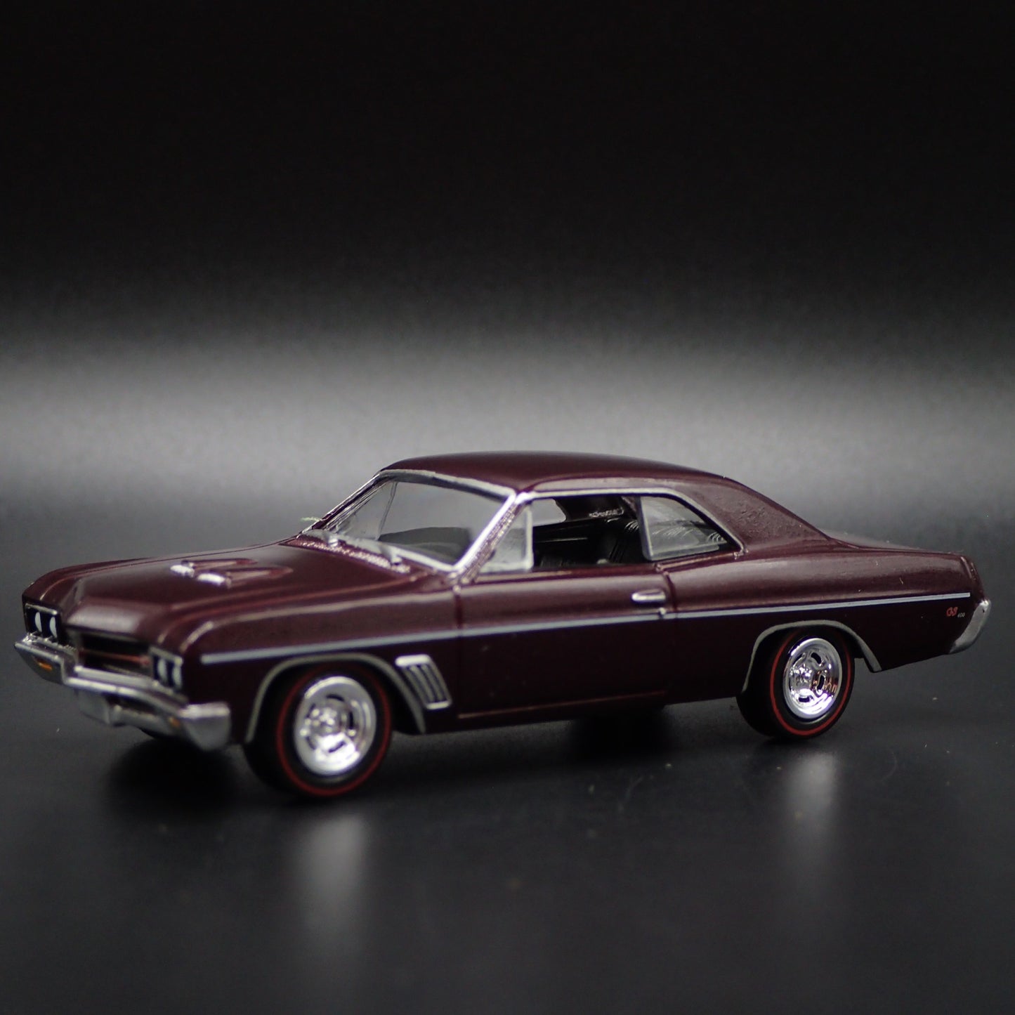 1967 67 BUICK GS 400 BURGUNDY 1:64 SCALE COLLECTIBLE DIORAMA DIECAST MODEL CAR