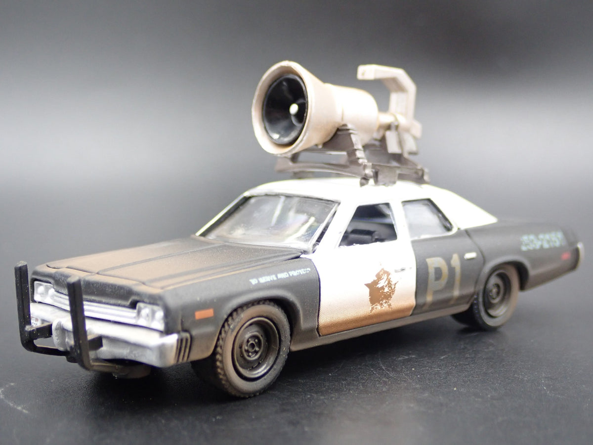1974 DODGE MONACO BLUES BROTHERS BLUESMOBILE POLICE CAR 1/64 DIECAST MODEL CAR-Burning Rubber Toy Company