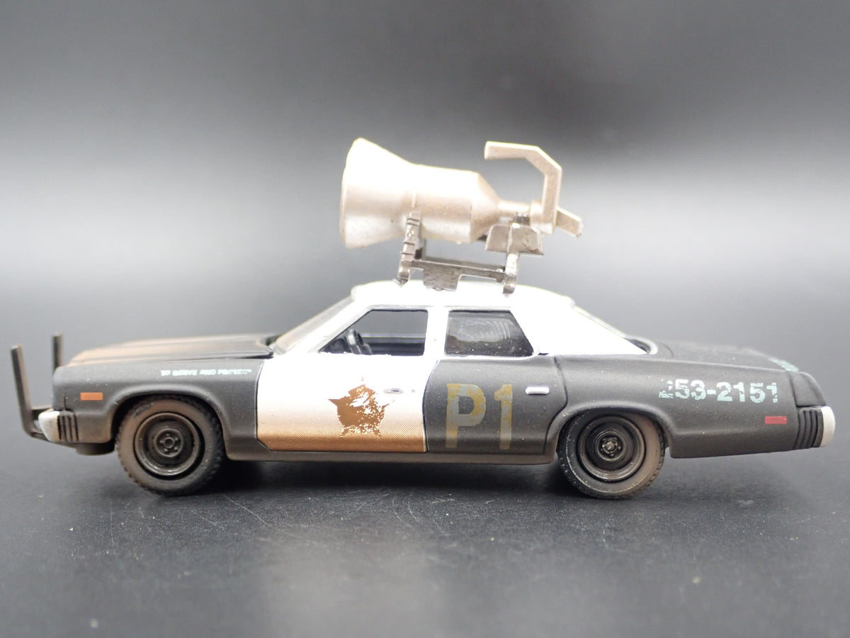 1974 DODGE MONACO BLUES BROTHERS BLUESMOBILE POLICE CAR 1/64 DIECAST MODEL CAR-Burning Rubber Toy Company