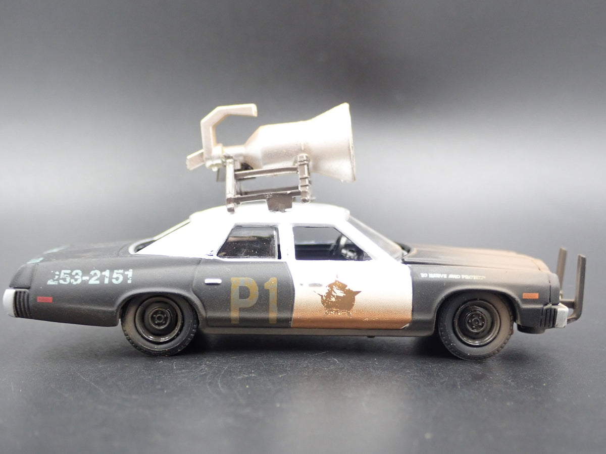 1974 DODGE MONACO BLUES BROTHERS BLUESMOBILE POLICE CAR 1/64 DIECAST MODEL CAR-Burning Rubber Toy Company