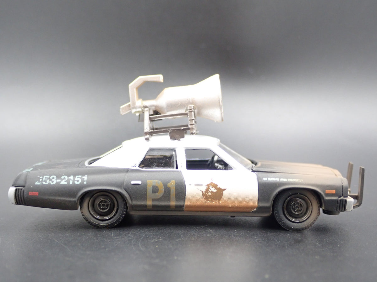 1974 DODGE MONACO BLUES BROTHERS BLUESMOBILE POLICE CAR 1/64 DIECAST MODEL CAR-Burning Rubber Toy Company