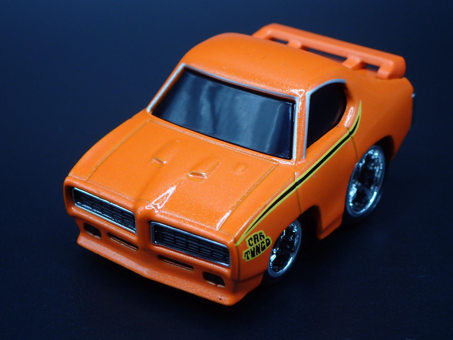 1969 69 PONTIAC GTO JUDGE CAR TUNED ORANGE 1:64 SCALE DIORAMA DIECAST MODEL CAR