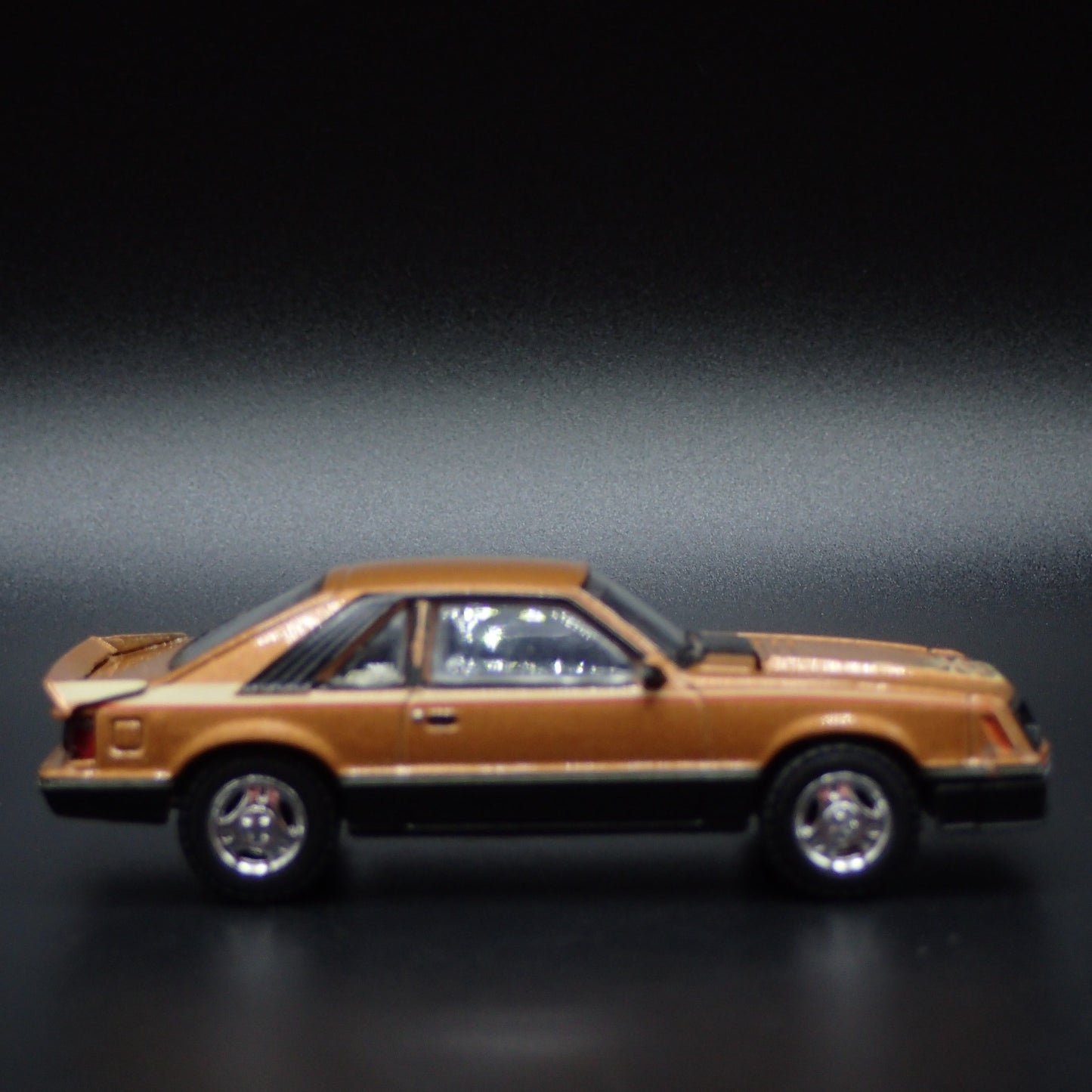 1980 80 FORD MUSTANG COBRA FOXBODY GOLD 1:64 SCALE COLLECTIBLE DIECAST MODEL CAR