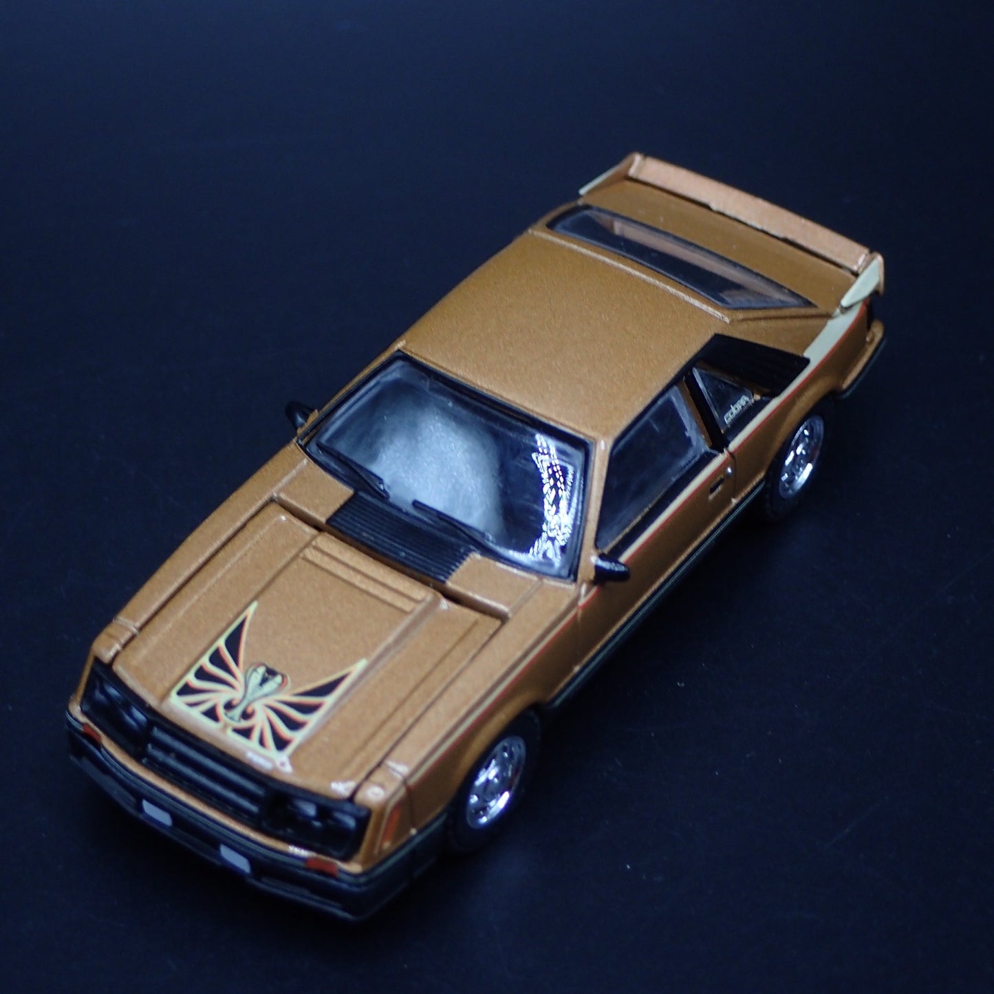 1980 80 FORD MUSTANG COBRA FOXBODY GOLD 1:64 SCALE COLLECTIBLE DIECAST MODEL CAR