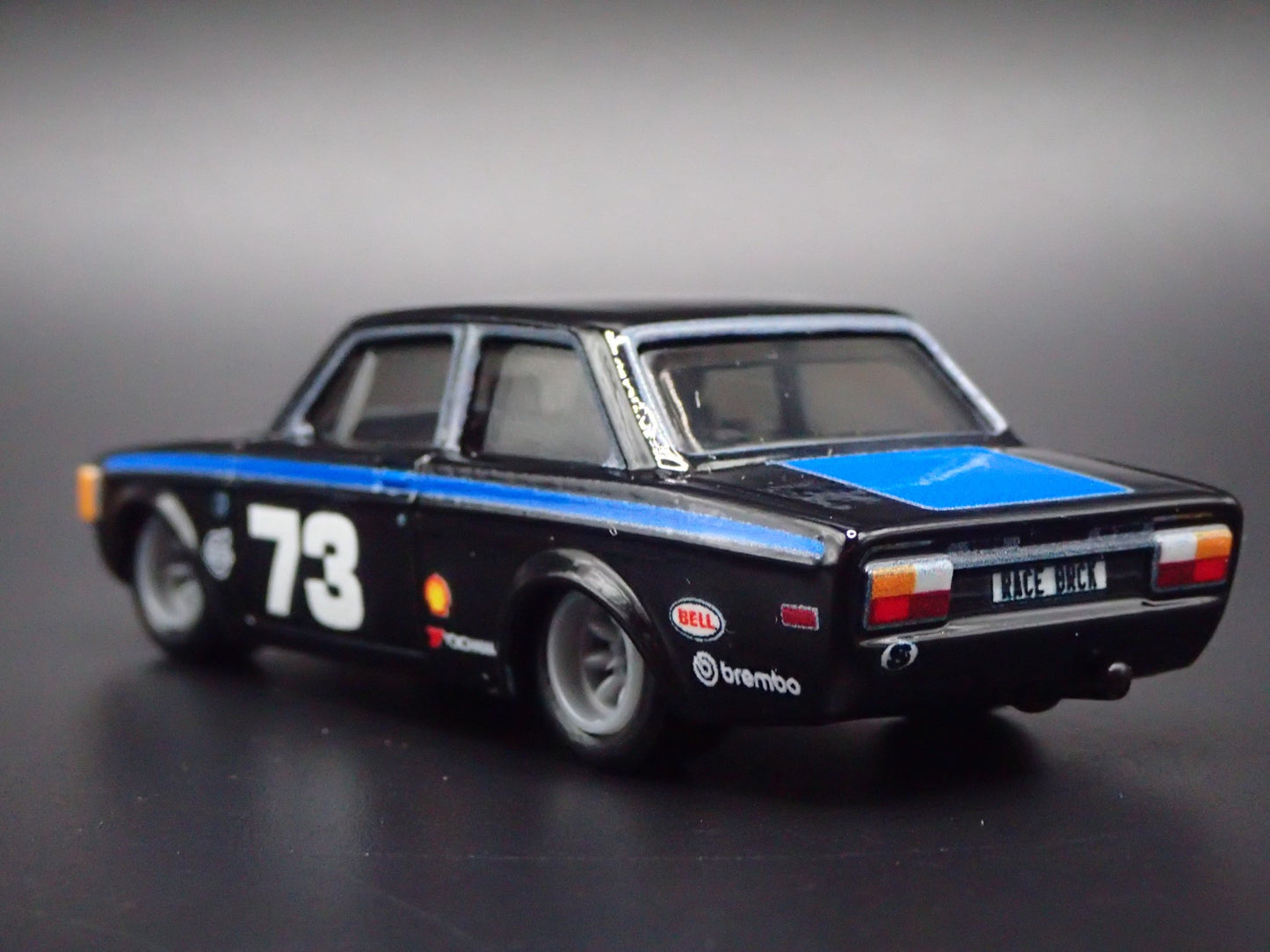 1973 73 VOLVO 142 GL 2 TWO DOOR BLACK RARE 1:64 SCALE DIORAMA DIECAST MODEL CAR
