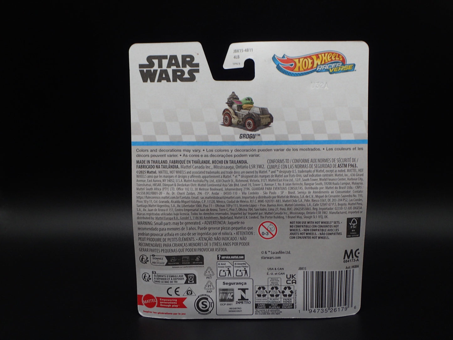 2025 HOT WHEELS RACER VERSE DISNEY STAR WARS GROGU BRAND NEW