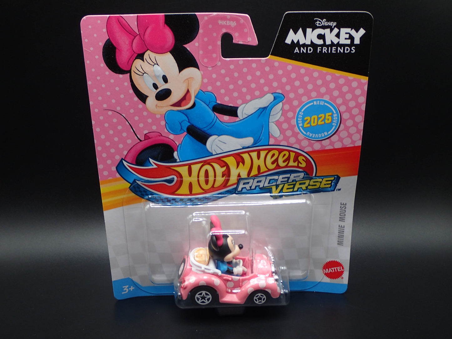 2025 HOT WHEELS RACER VERSE DISNEY MICKEY AND FRIENDS MINNIE MOUSE BRAND NEW