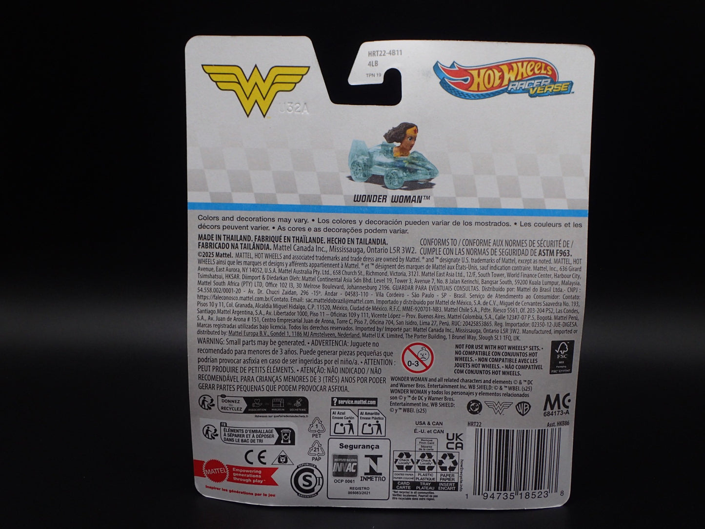 2025 HOT WHEELS RACER VERSE DC STUDIOS WONDER WOMAN BRAND NEW