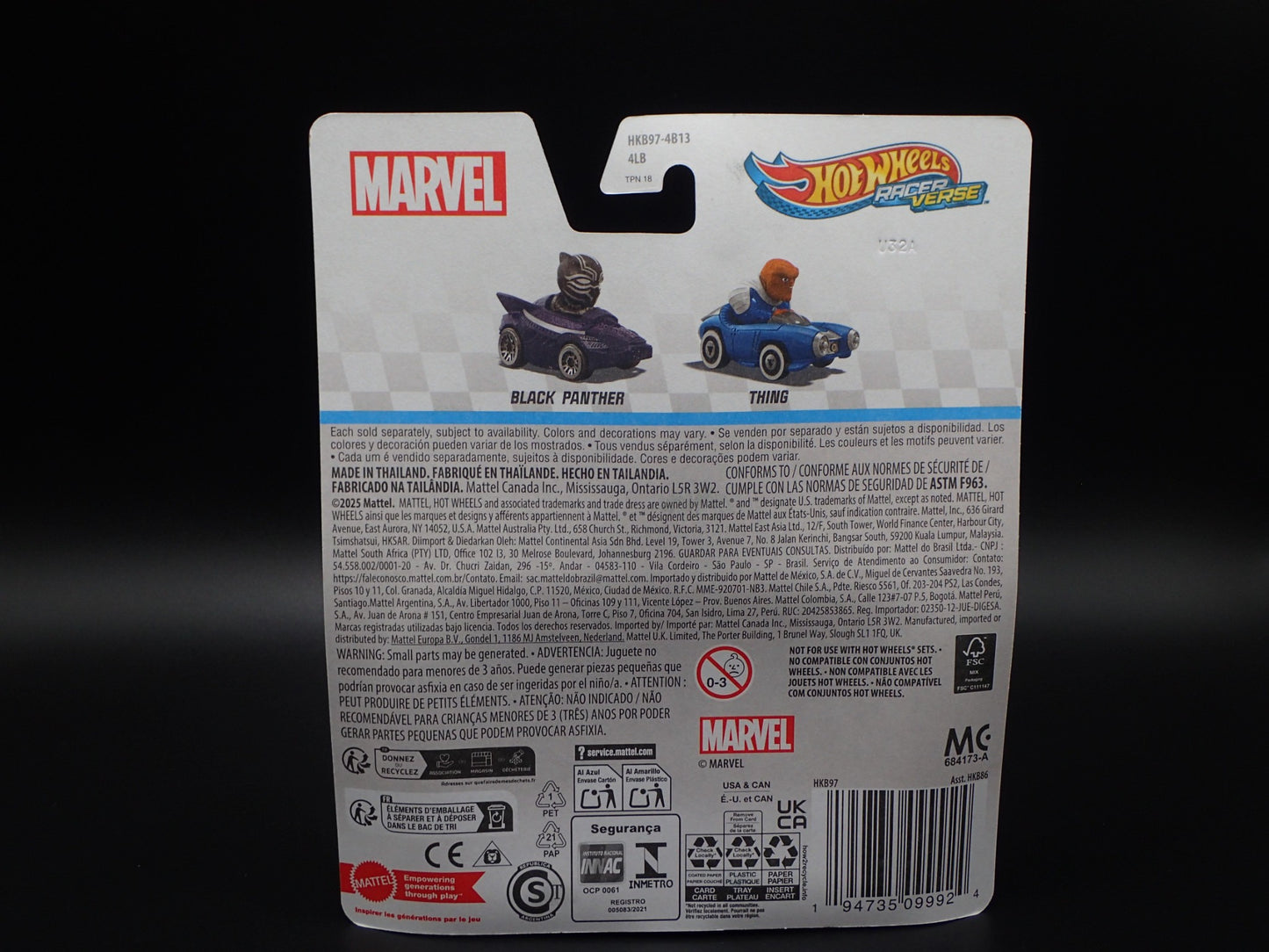2025 HOT WHEELS RACER VERSE MARVEL INFINITY SAGA BLACK PANTHER BRAND NEW