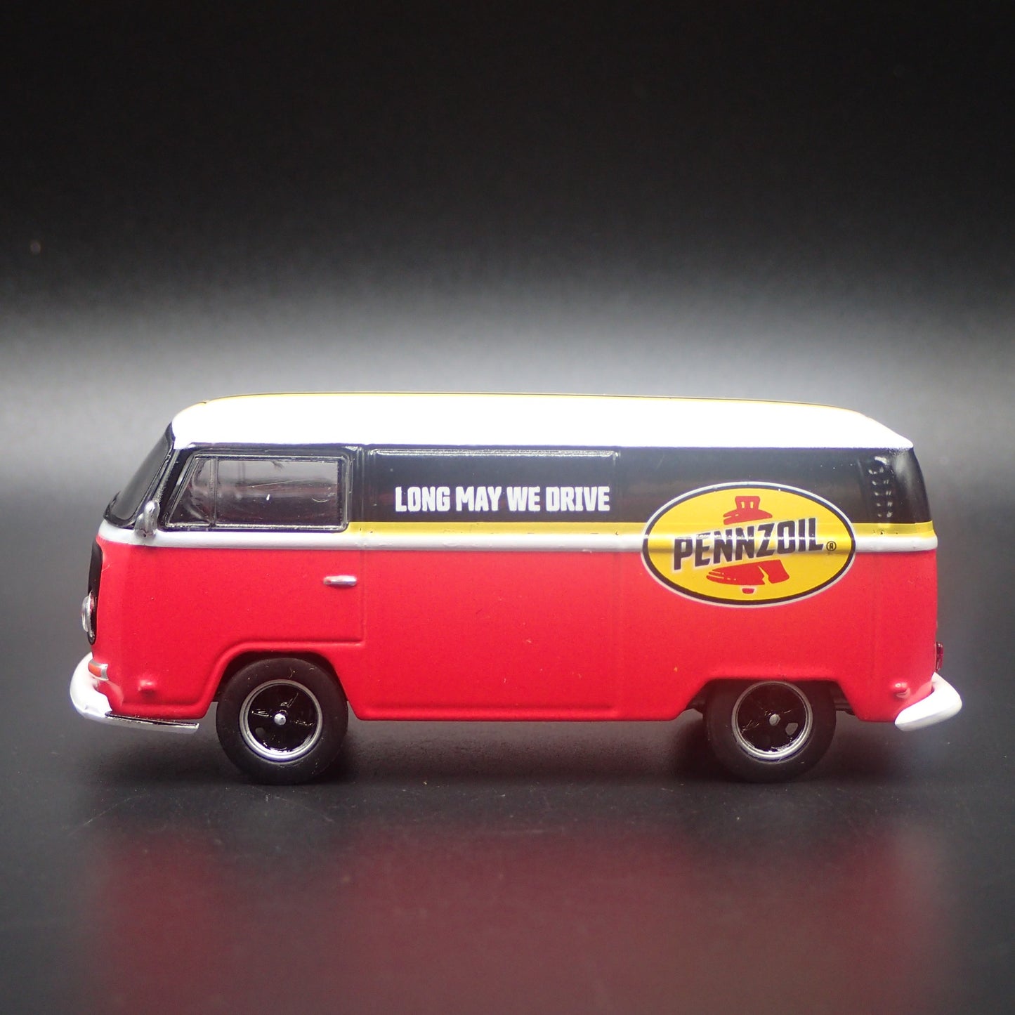 1967-1979 VW VOLKSWAGEN TYPE 2 T2 PANEL VAN PENNZOIL 1/64 SCALE DIECAST MODEL