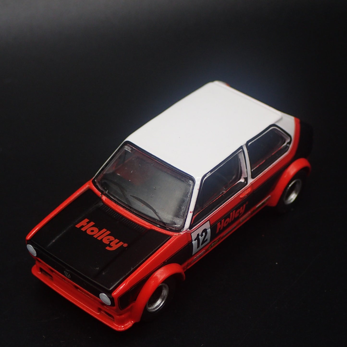1976 76 VW VOLKSWAGEN RABBIT MK1 HOLLEY 1:64 SCALE DIORAMA DIECAST MODEL CAR