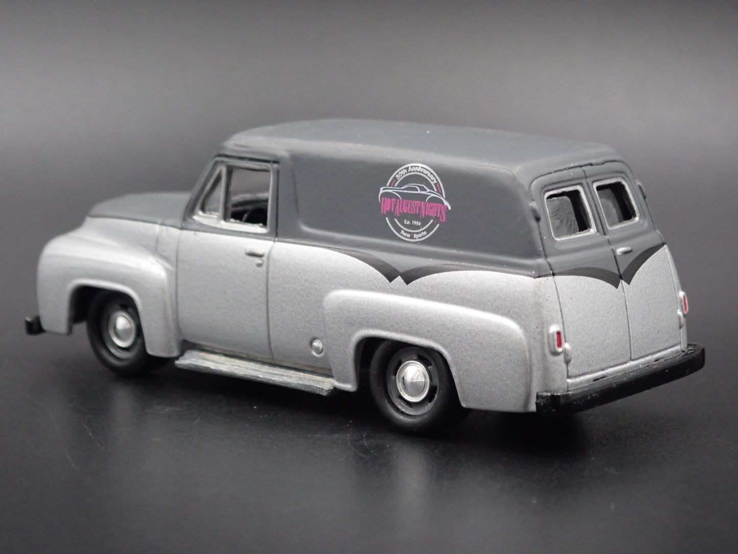 1955 FORD PANEL DELIVERY HOT AUGUST NIGHTS, RENO NV 1:64 SCALE DIECAST MODEL CAR