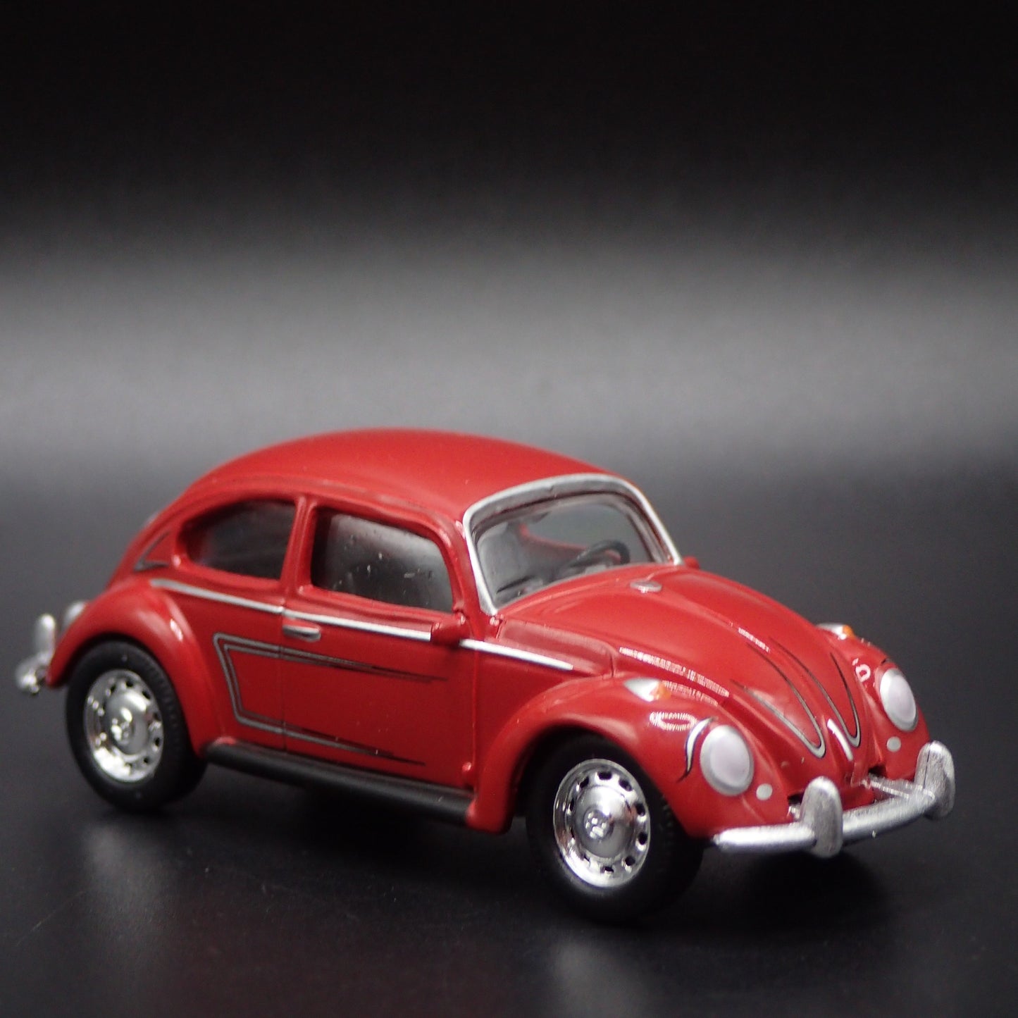 1960-1967 VW VOLKSWAGEN BEETLE BUG RED RARE 1:64 SCALE DIORAMA DIECAST MODEL CAR
