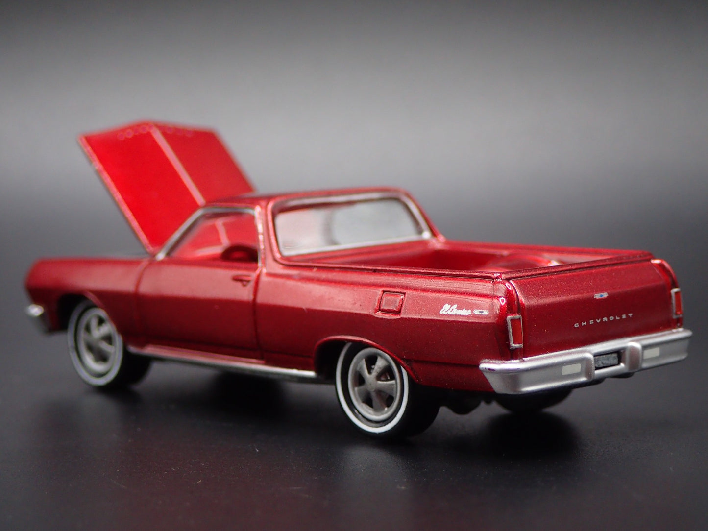 1964 64 CHEVY CHEVROLET EL CAMINO BURGUNDY 1:64 SCALE DIORAMA DIECAST MODEL CAR
