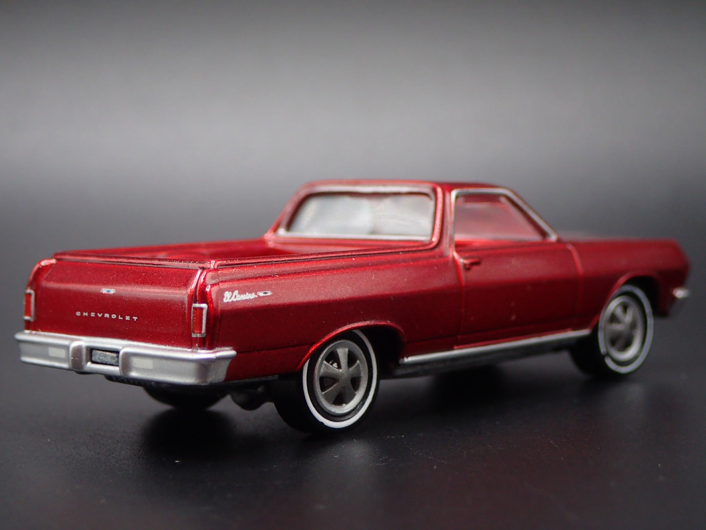 1964 64 CHEVY CHEVROLET EL CAMINO BURGUNDY 1:64 SCALE DIORAMA DIECAST MODEL CAR