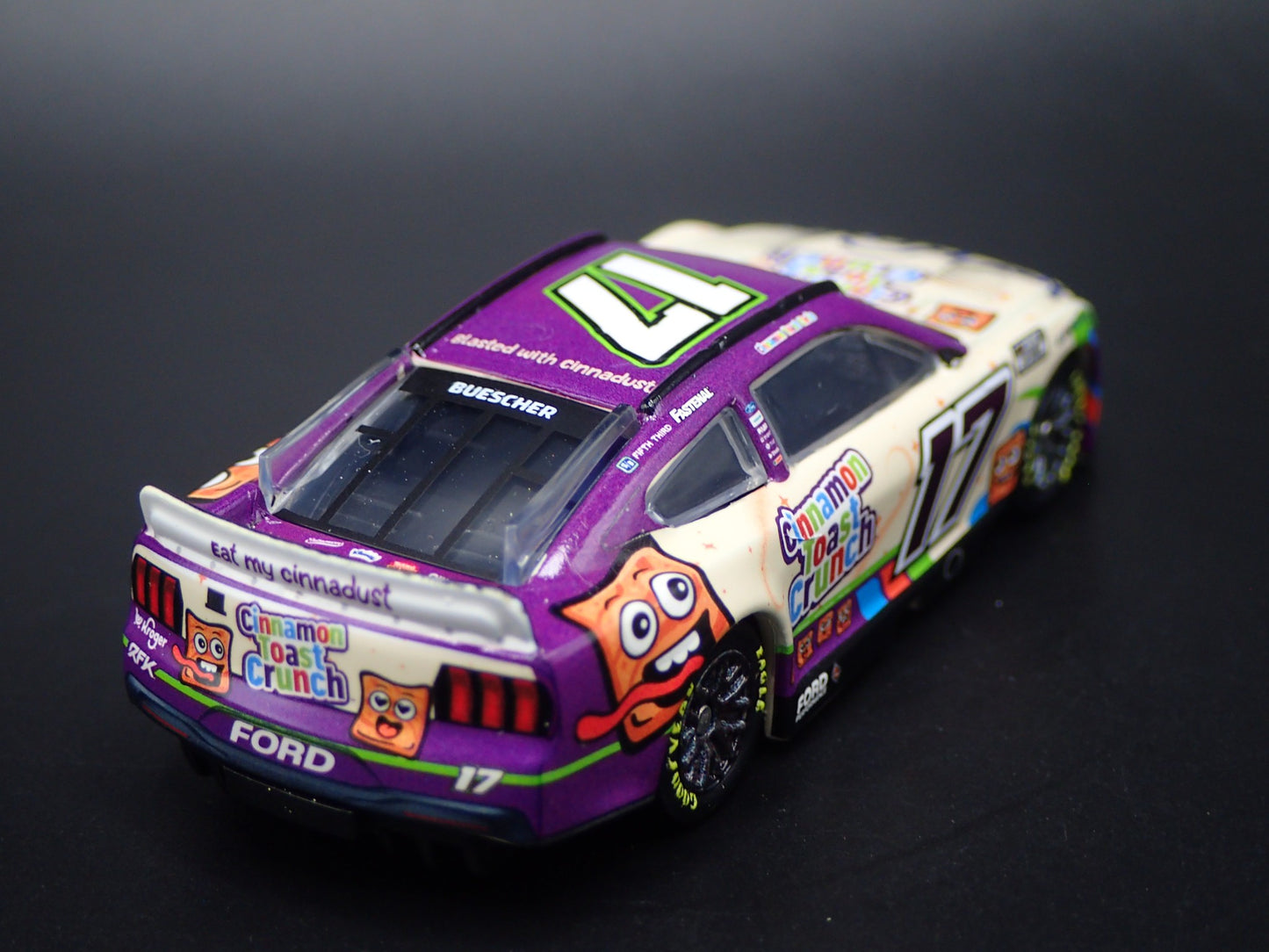 2025 FORD MUSTANG 17 CHRIS BUESCHER CINNAMON TOAST NASCAR 1:64 SCALE DIECAST CAR