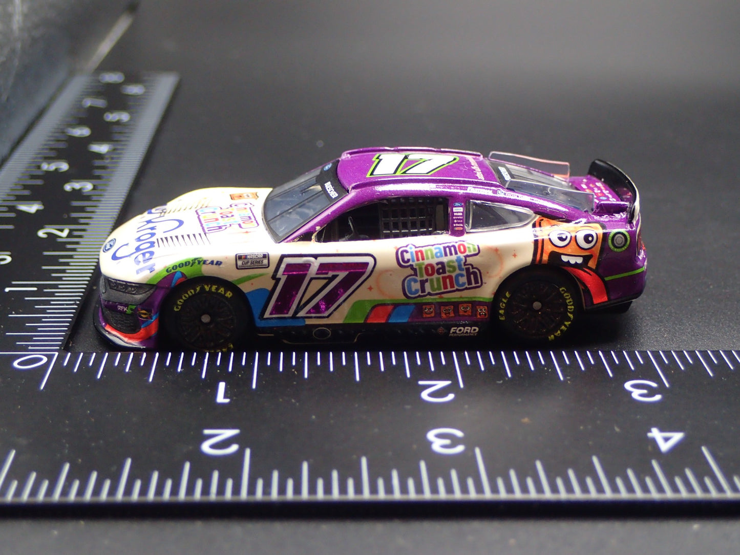 2025 FORD MUSTANG 17 CHRIS BUESCHER CINNAMON TOAST NASCAR 1:64 SCALE DIECAST CAR