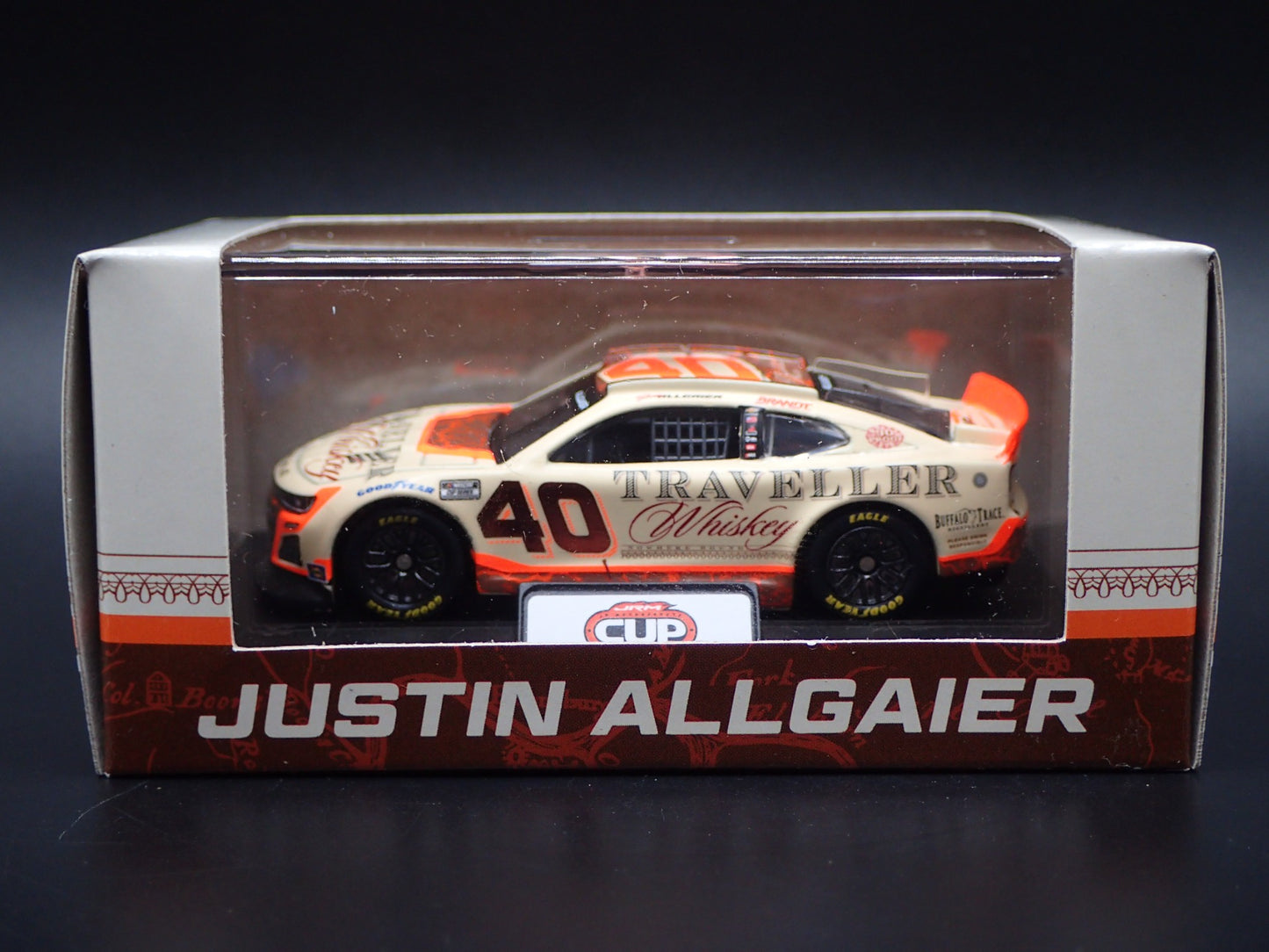 2025 CHEVY 40 JUSTIN ALLGAIER TRAVELLER WHISKEY NASCAR 1:64 SCALE DIECAST CAR