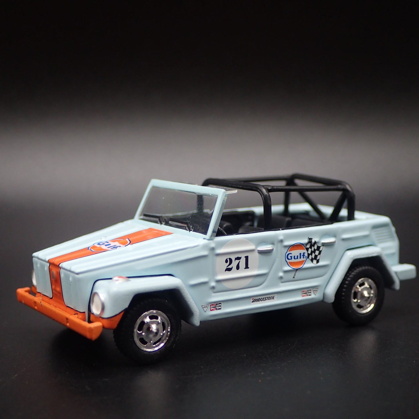 VOLKSWAGEN THING TYPE 181 GULF 1:64 SCALE COLLECTIBLE DIORAMA DIECAST MODEL CAR