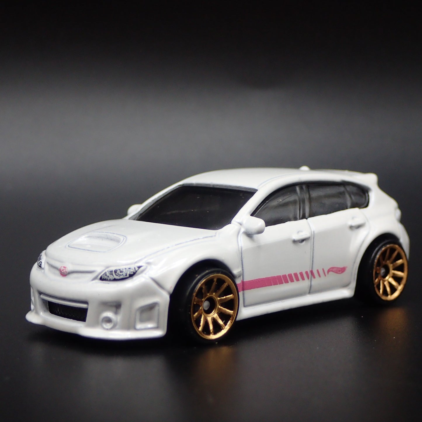 2007-2014 SUBARU WRX STI WHITE 1:64 SCALE COLLECTIBLE DIORAMA DIECAST MODEL CAR