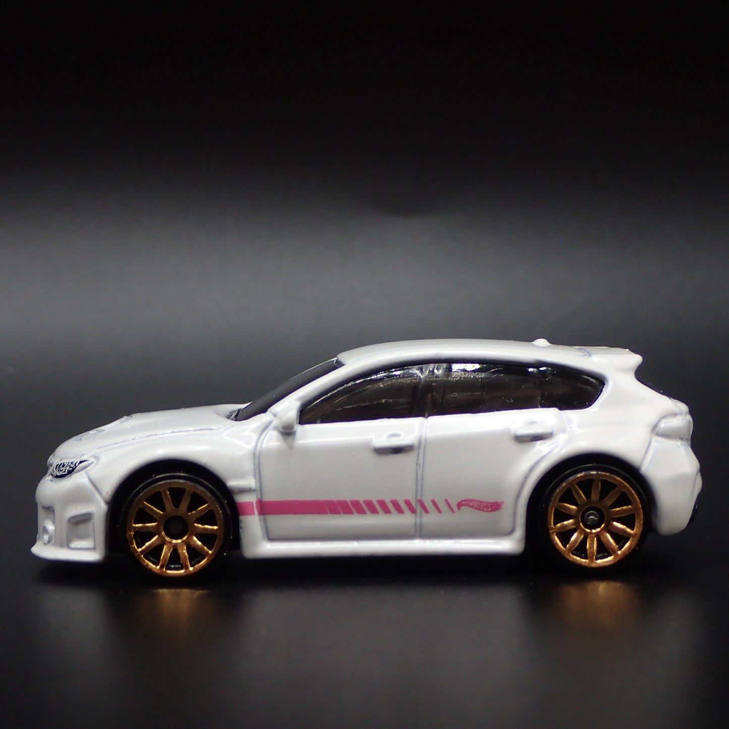 2007-2014 SUBARU WRX STI WHITE 1:64 SCALE COLLECTIBLE DIORAMA DIECAST MODEL CAR