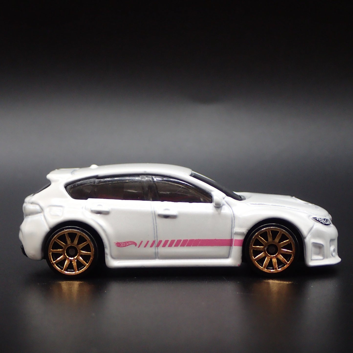 2007-2014 SUBARU WRX STI WHITE 1:64 SCALE COLLECTIBLE DIORAMA DIECAST MODEL CAR