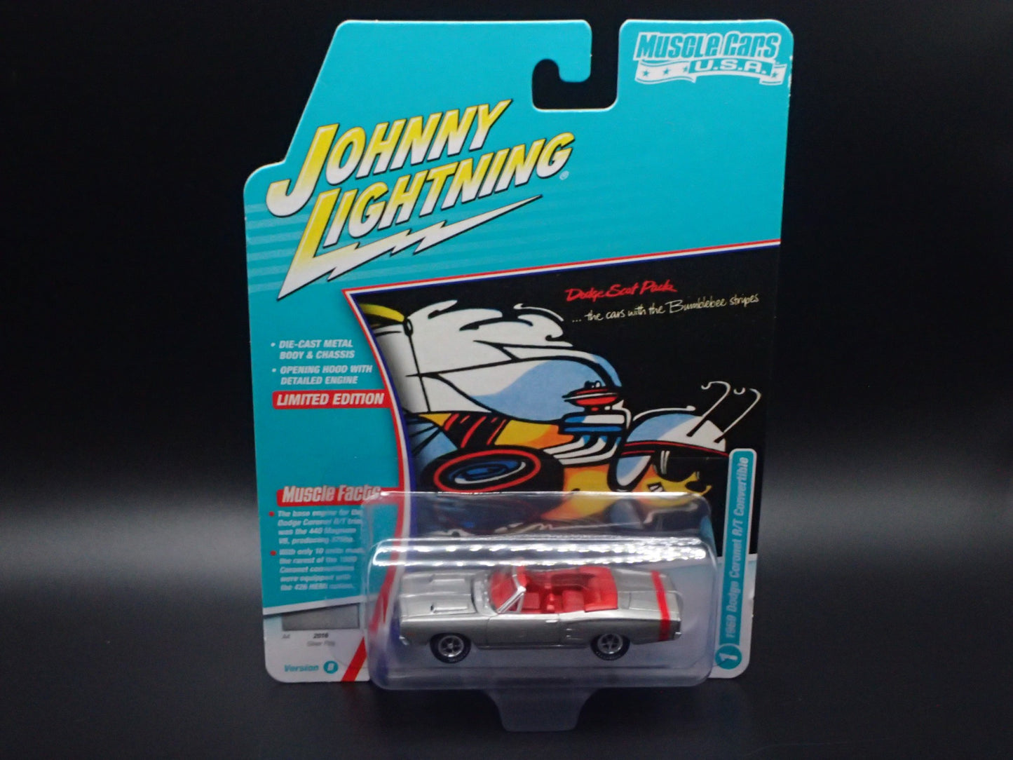 2025 JOHNNY WHITE LIGHTNING 1969 DODGE CORONET RT CONV MUSCLE CAR USA 2 B CHASE
