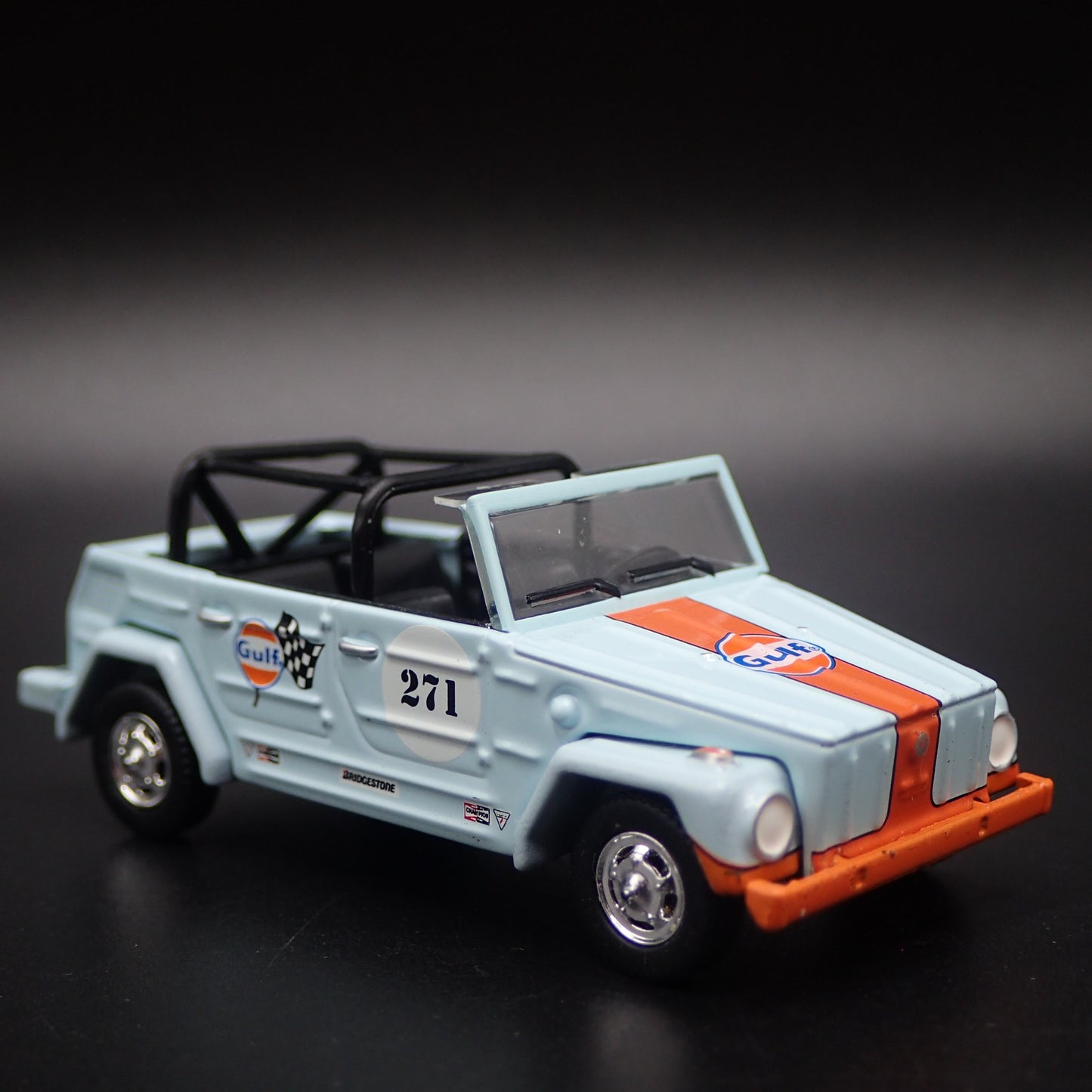 VOLKSWAGEN THING TYPE 181 GULF 1:64 SCALE COLLECTIBLE DIORAMA DIECAST MODEL CAR