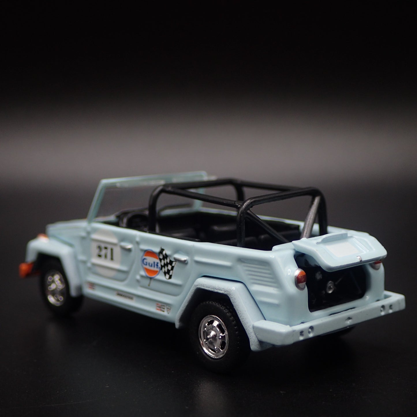 VOLKSWAGEN THING TYPE 181 GULF 1:64 SCALE COLLECTIBLE DIORAMA DIECAST MODEL CAR