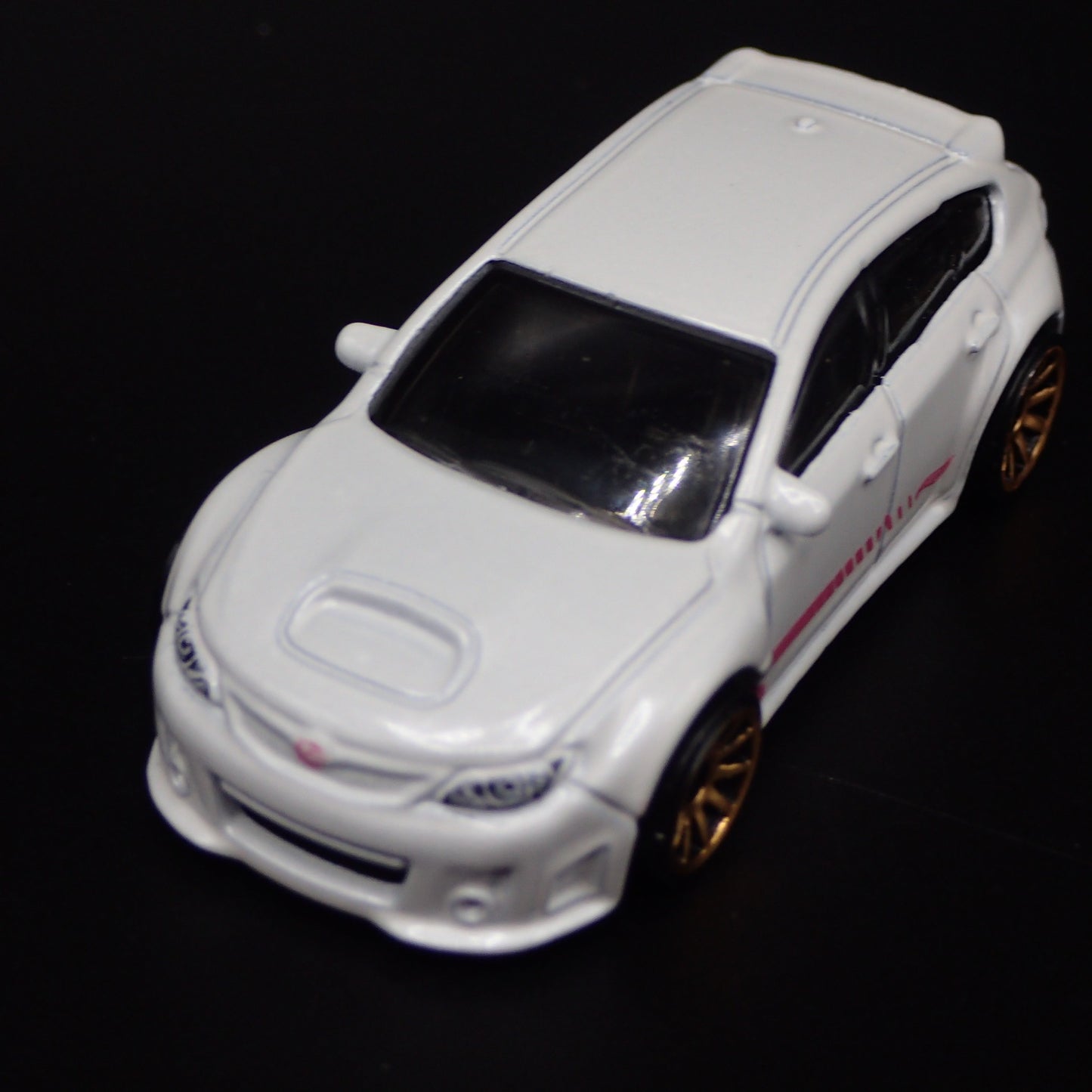 2007-2014 SUBARU WRX STI WHITE 1:64 SCALE COLLECTIBLE DIORAMA DIECAST MODEL CAR