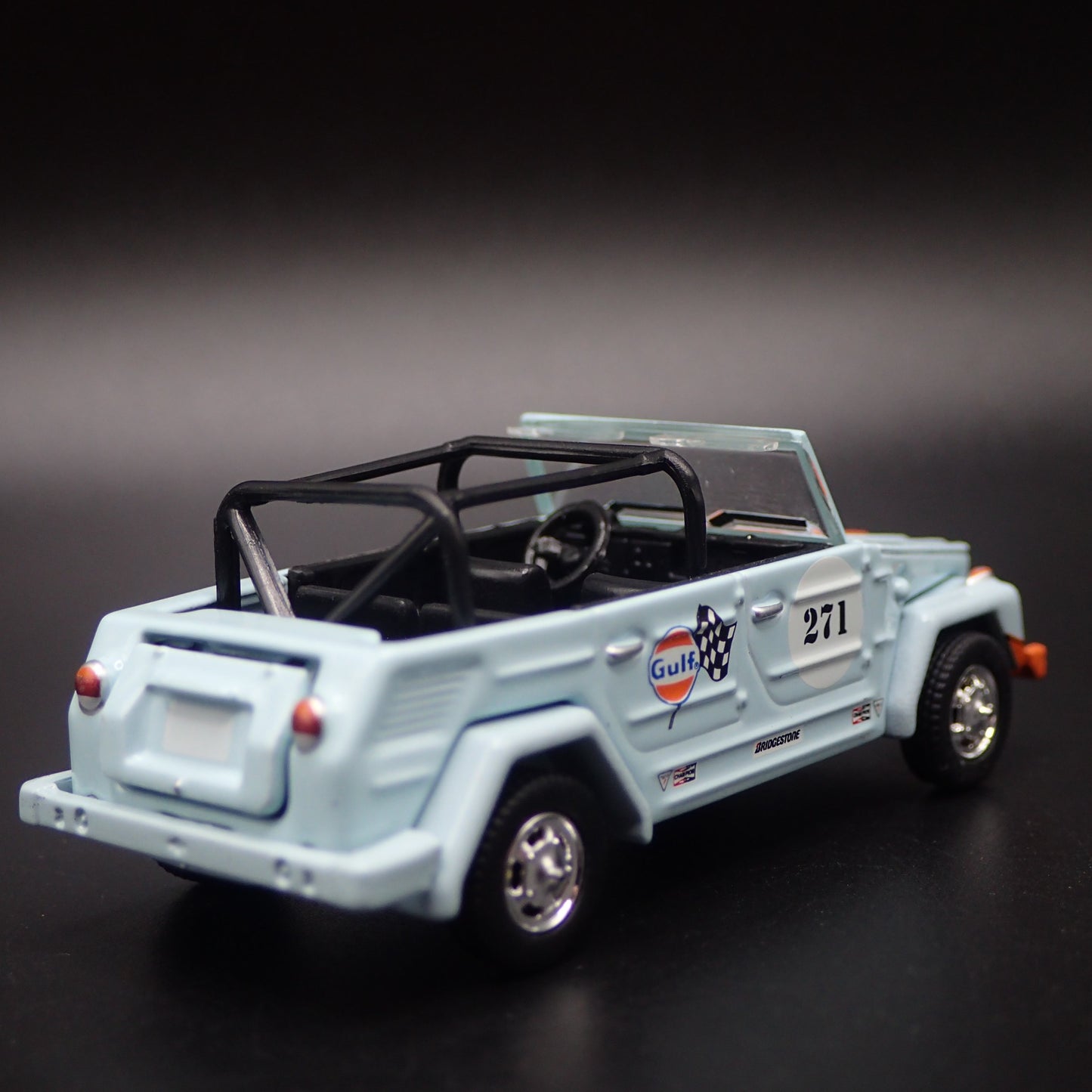 VOLKSWAGEN THING TYPE 181 GULF 1:64 SCALE COLLECTIBLE DIORAMA DIECAST MODEL CAR