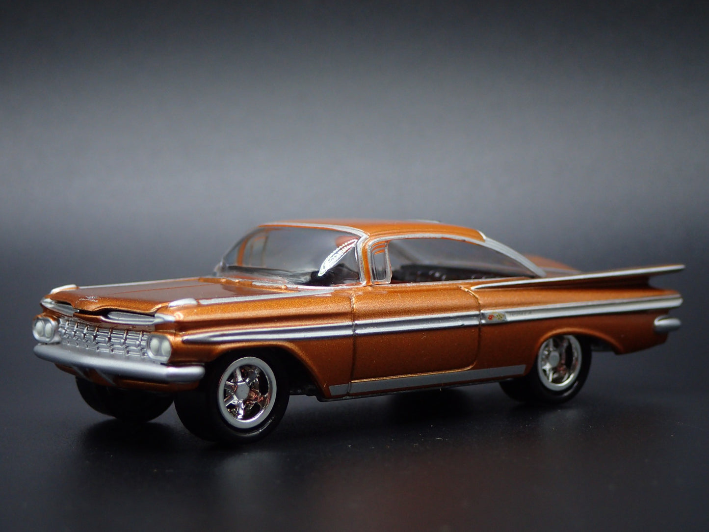 1959 59 CHEVY CHEVROLET IMPALA BRONZE 1:64 SCALE COLLECTIBLE DIECAST MODEL CAR